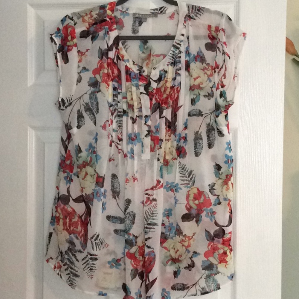 Colorful Sheer Blouse